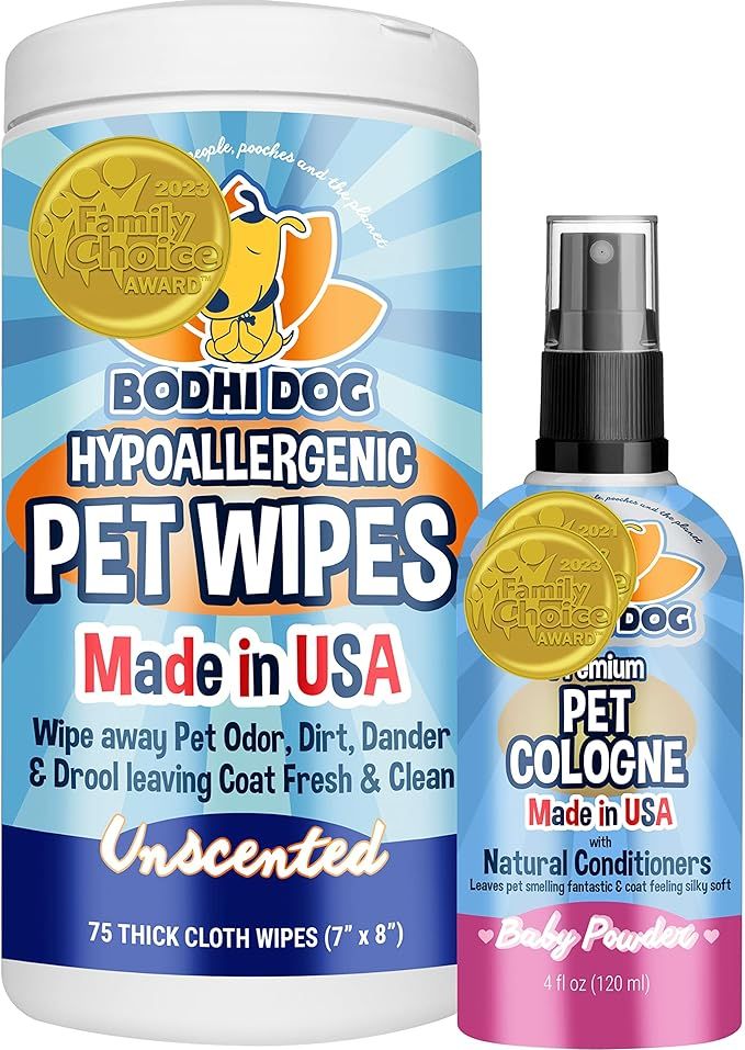 Bodhi Dog Natural Powder Scented Dog Cologne for Cats & Dogs 4oz +Multipurpose Unscented Grooming... | Amazon (US)