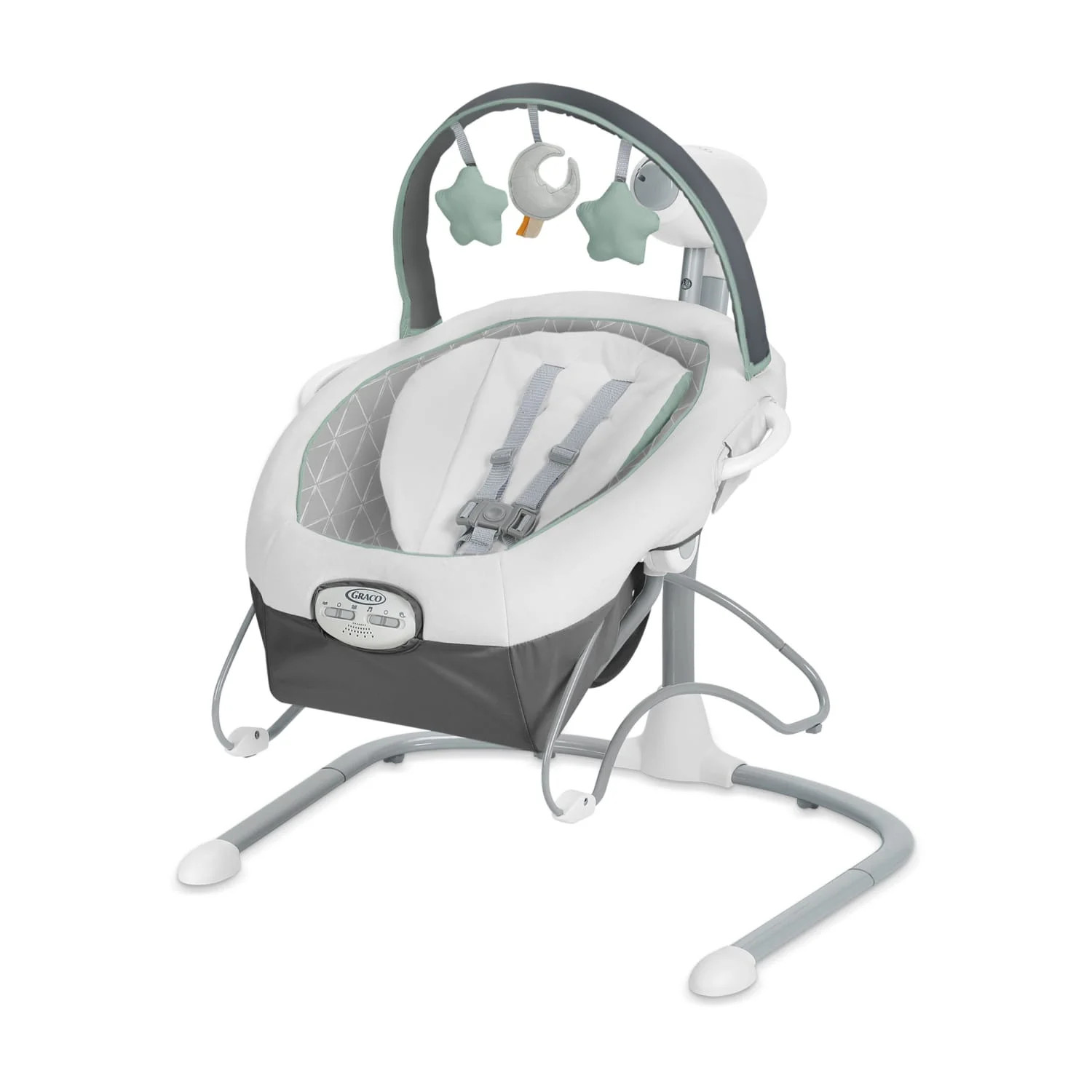 Graco Soothe 'n Sway LX Baby Swing with Portable Bouncer, Derby Grey, Infant | Walmart (US)