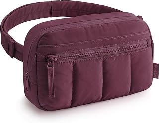 BAGSMART Fanny Packs for Women Cross Body, Quilted Puffy Belt Bag with Pockets, Fashion Waist Pac... | Amazon (US)