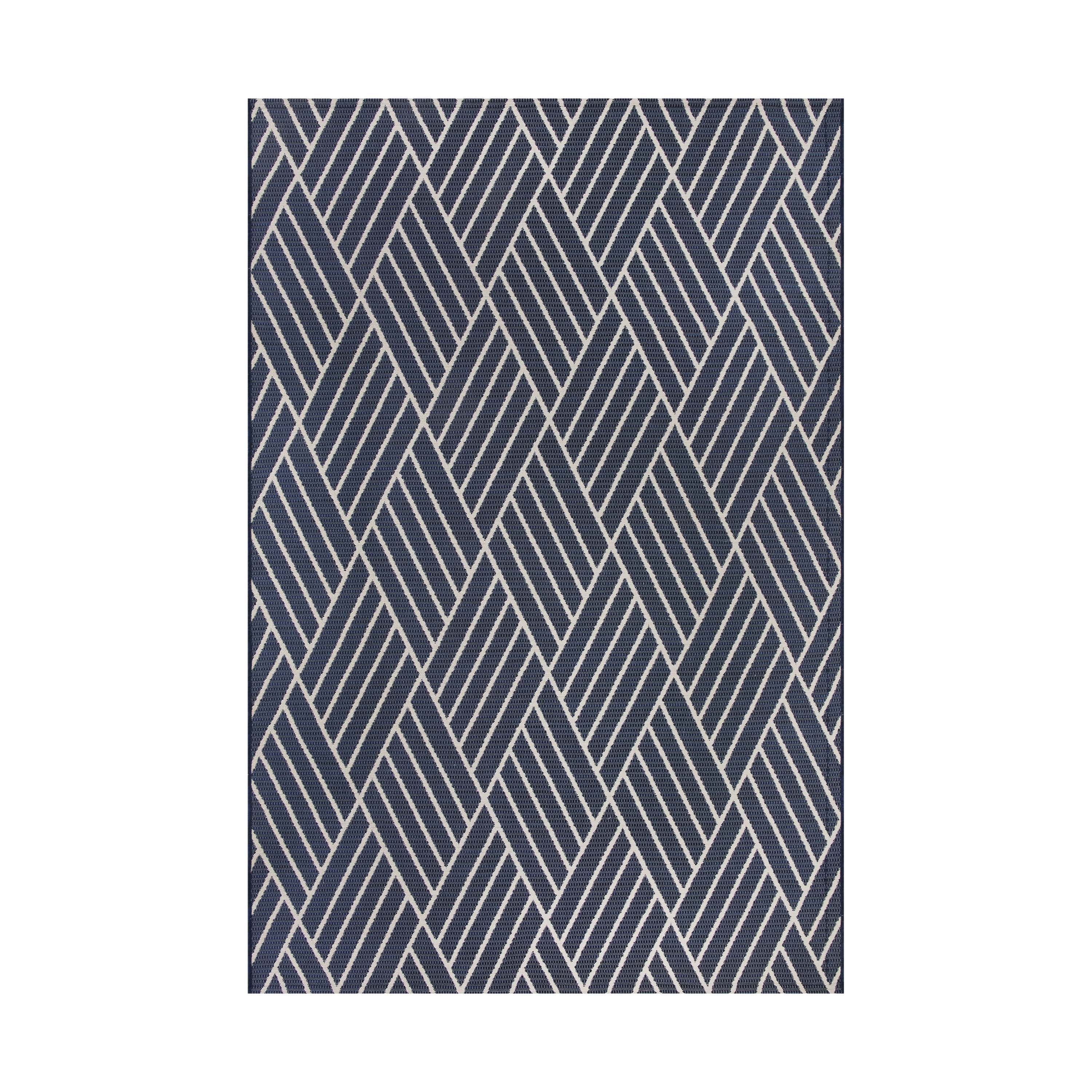 Better Homes & Gardens, 7 x 10,  Indigo Diamond Outdoor Rug | Walmart (US)