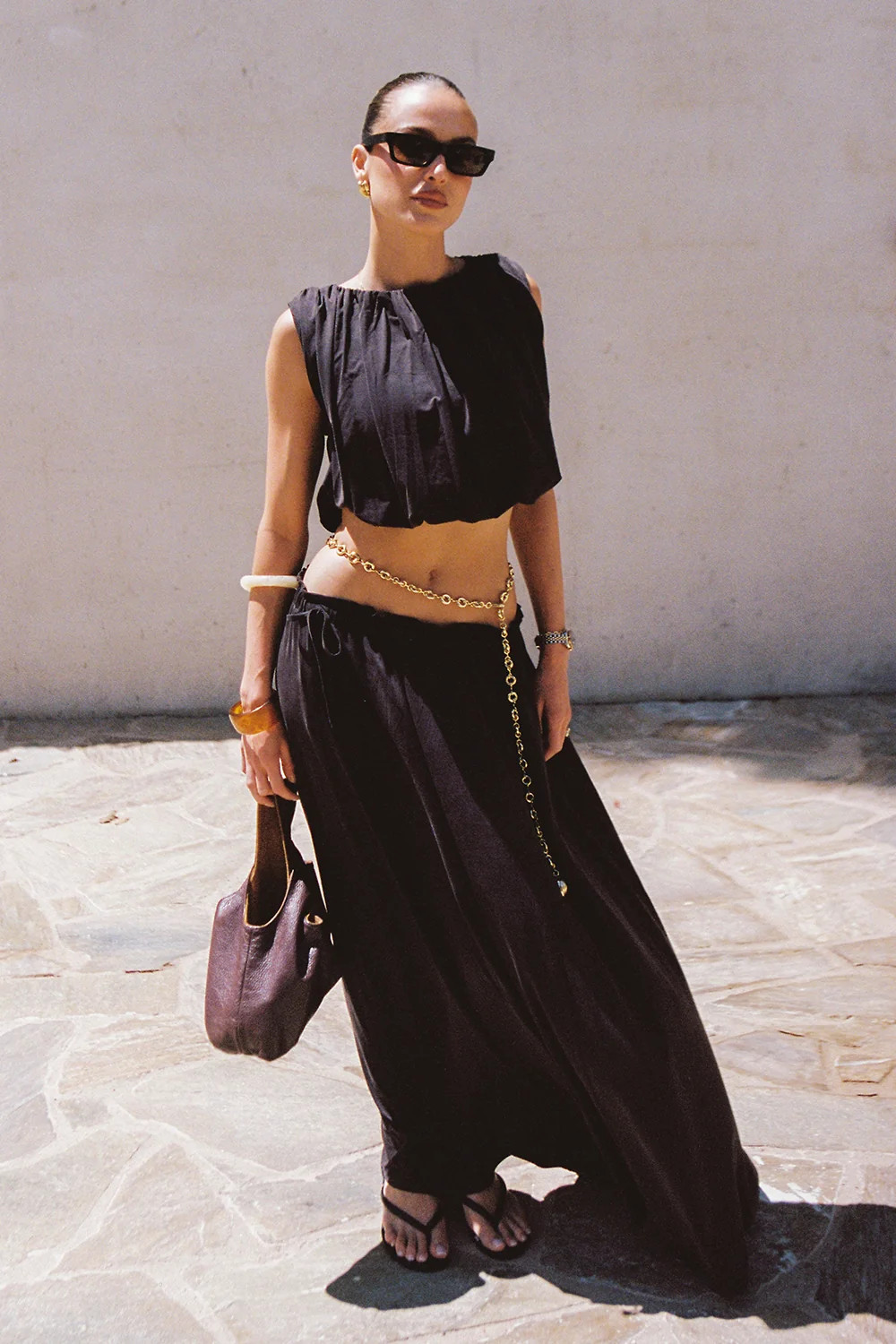 AVA BURNT CHOC MODAL BLEND TOP | DISSH