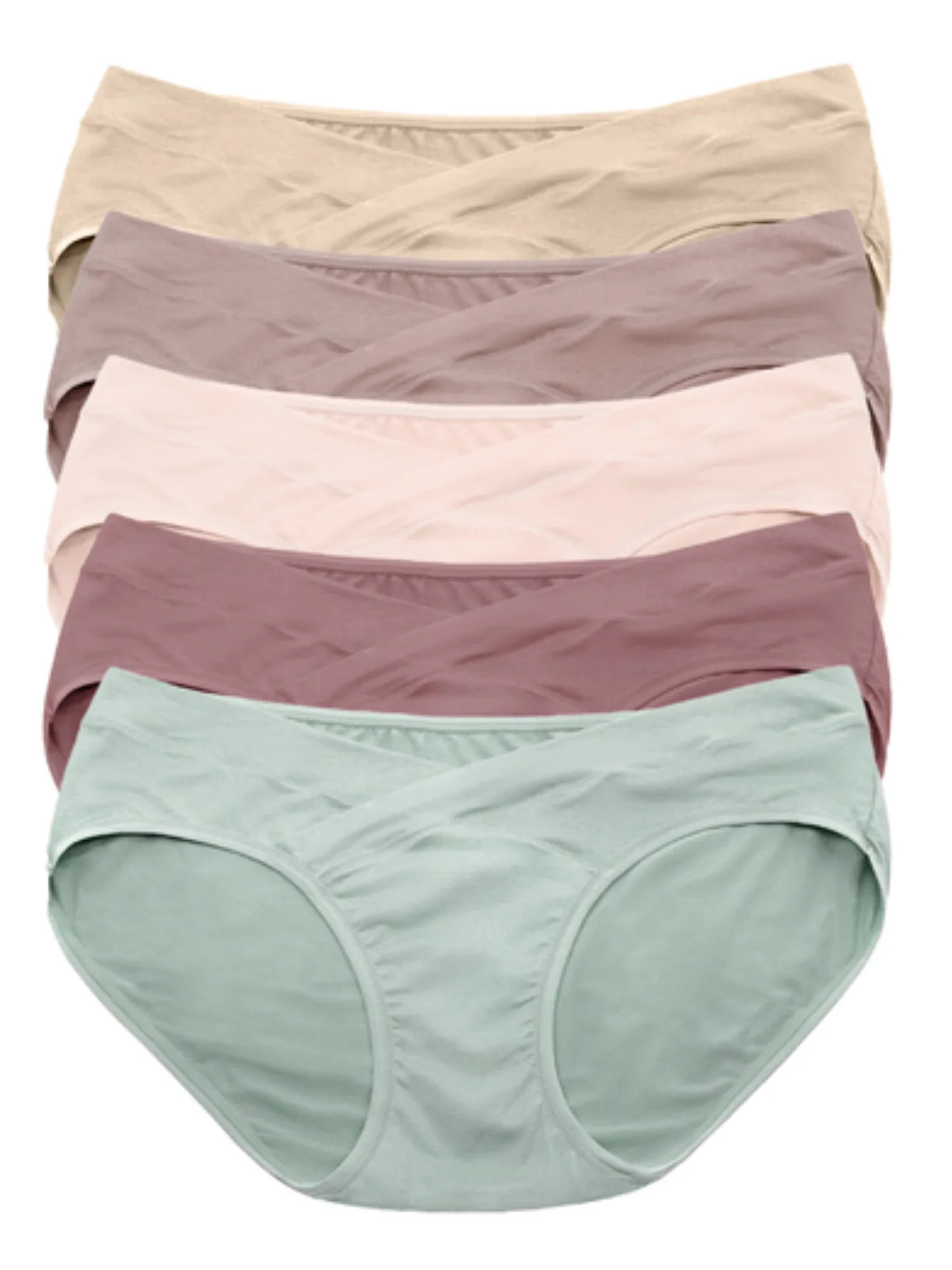 Kindred Bravely Under the Bump Maternity Underwear/Pregnancy Panties - Bikini 5 Pack | Walmart (US)