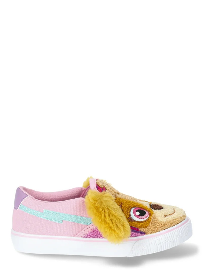 Paw Patrol Characters Toddler Kids Fleece Slip-On Sneakers - Walmart.com | Walmart (US)