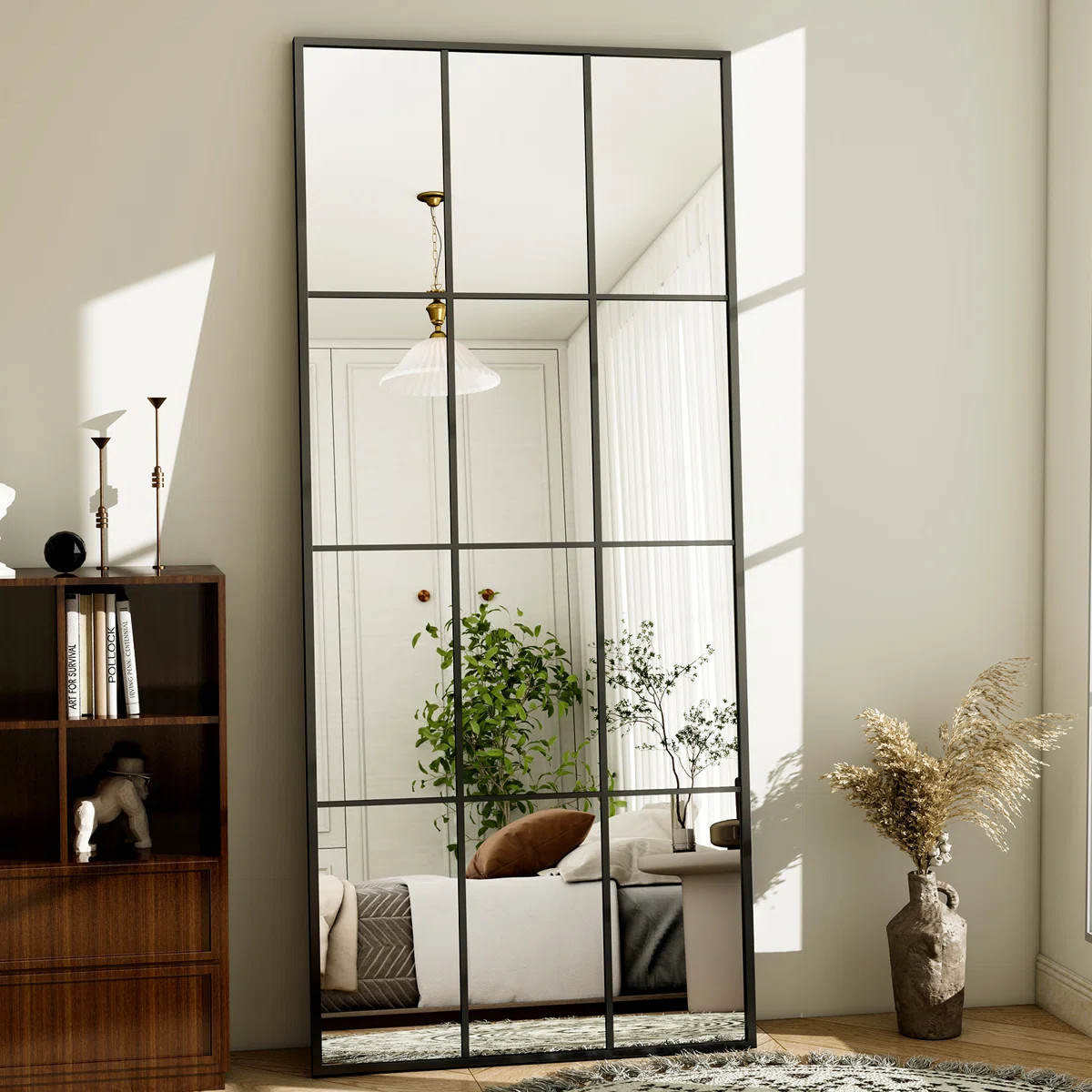 Gianlucas Window Pane Full Length Mirror Wall Mirror | Wayfair North America