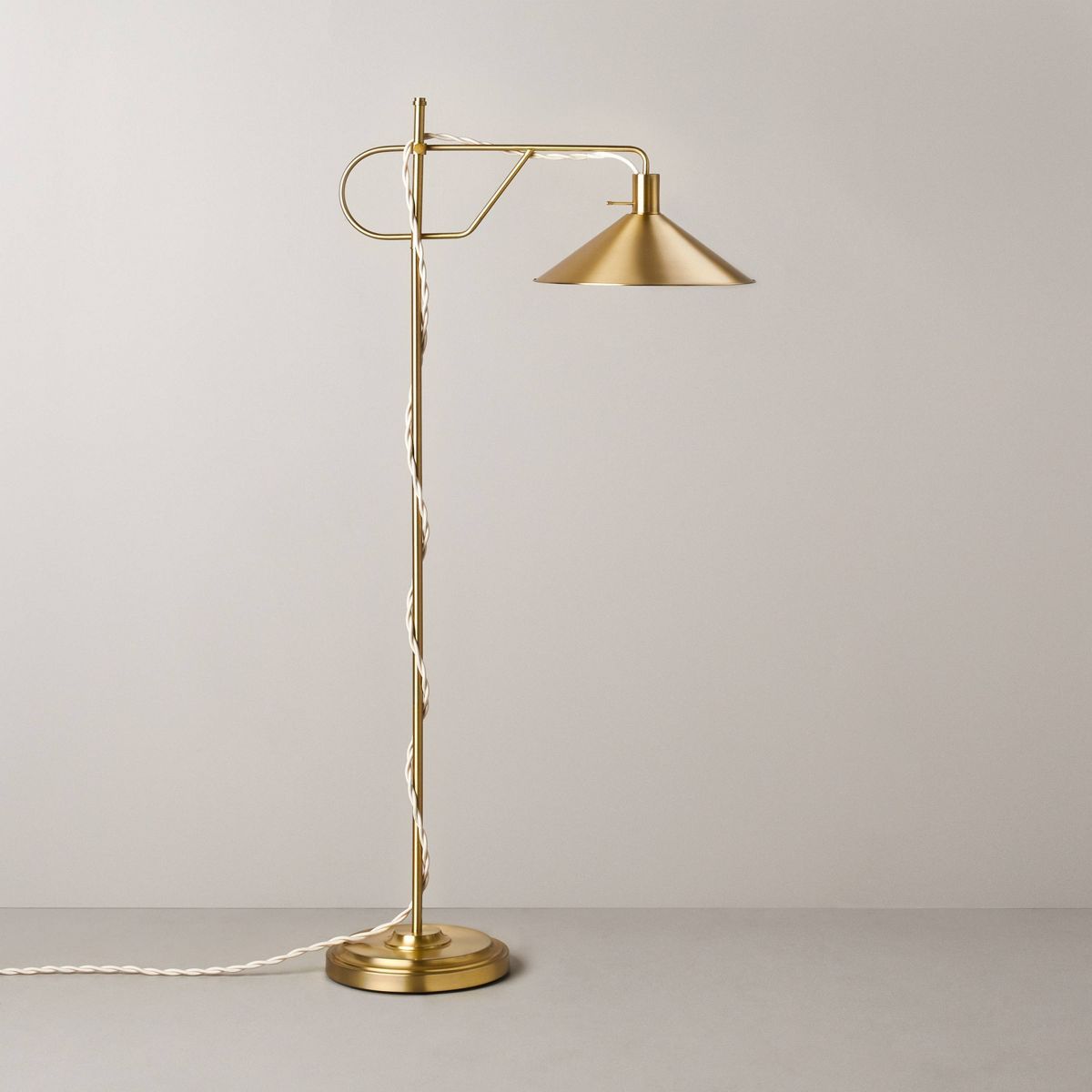Extendable Brass Floor Lamp with Empire Shade - Hearth & Hand™ with Magnolia | Target