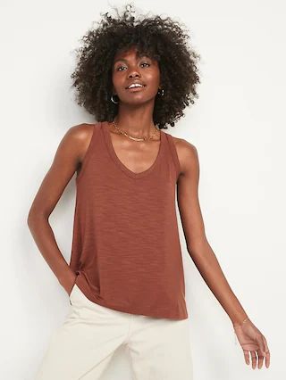 Luxe Slub-Knit Tank Top for Women | Old Navy (US)