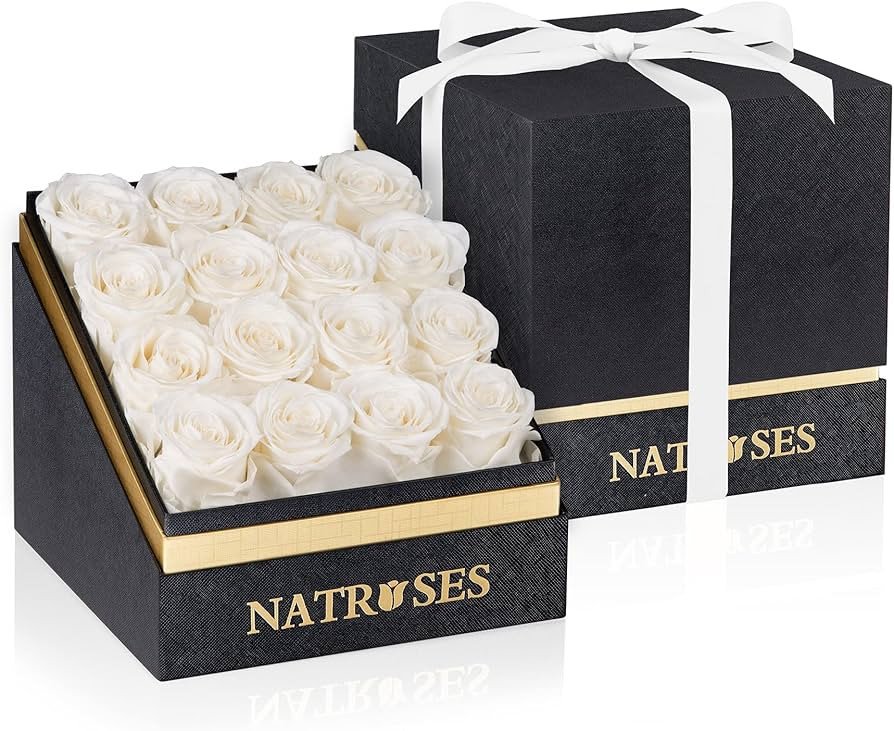 NATROSES Forever Preserved Roses in a Box, 100% Real Roses That Last Up to 3 Years, Flowers for D... | Amazon (US)