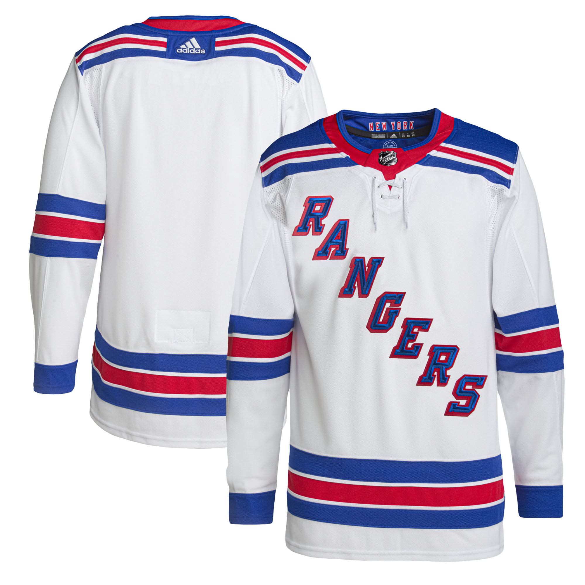 Men's adidas White New York Rangers Away Primegreen Authentic Jersey | Fanatics