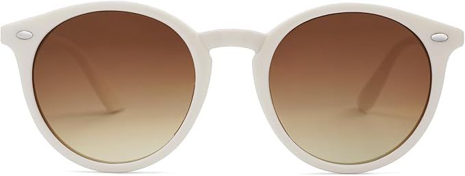 SOJOS Retro Round Polarized Sunglasses for Women Men Classic Vintage Sunnies SJ2069 | Amazon (US)