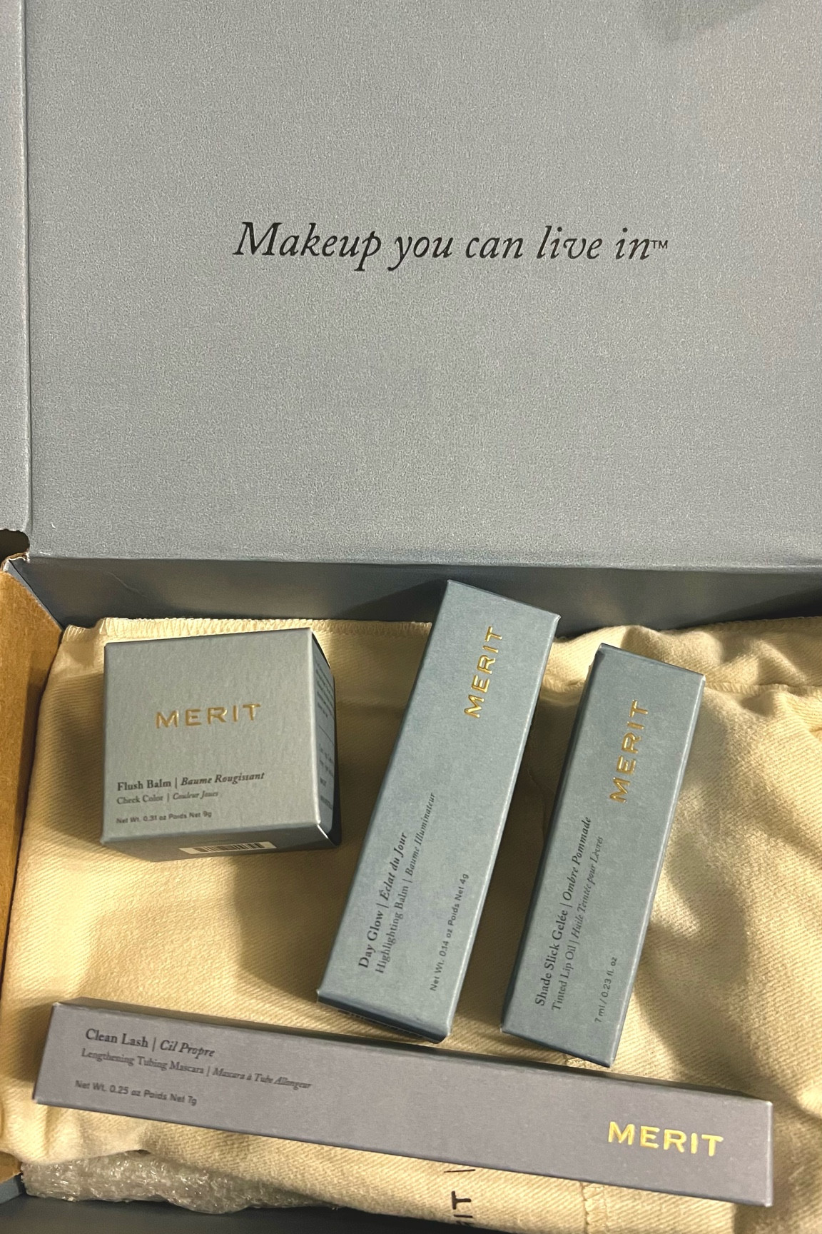 clean beauty products from merit!!