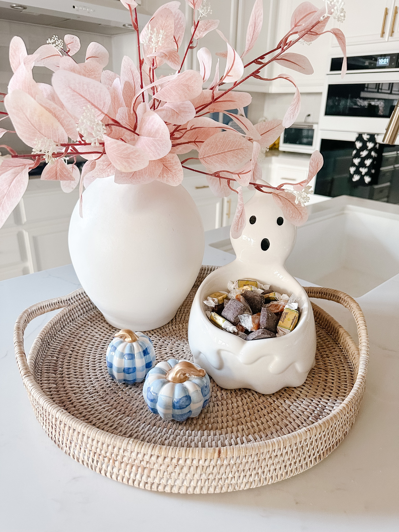 The Kitchen is Halloween ready with these spooky cute decor finds. A new tea towel and a little switch up with the tray styling is all this spot really needs. 

#LTKhome #LTKSeasonal #LTKHalloween