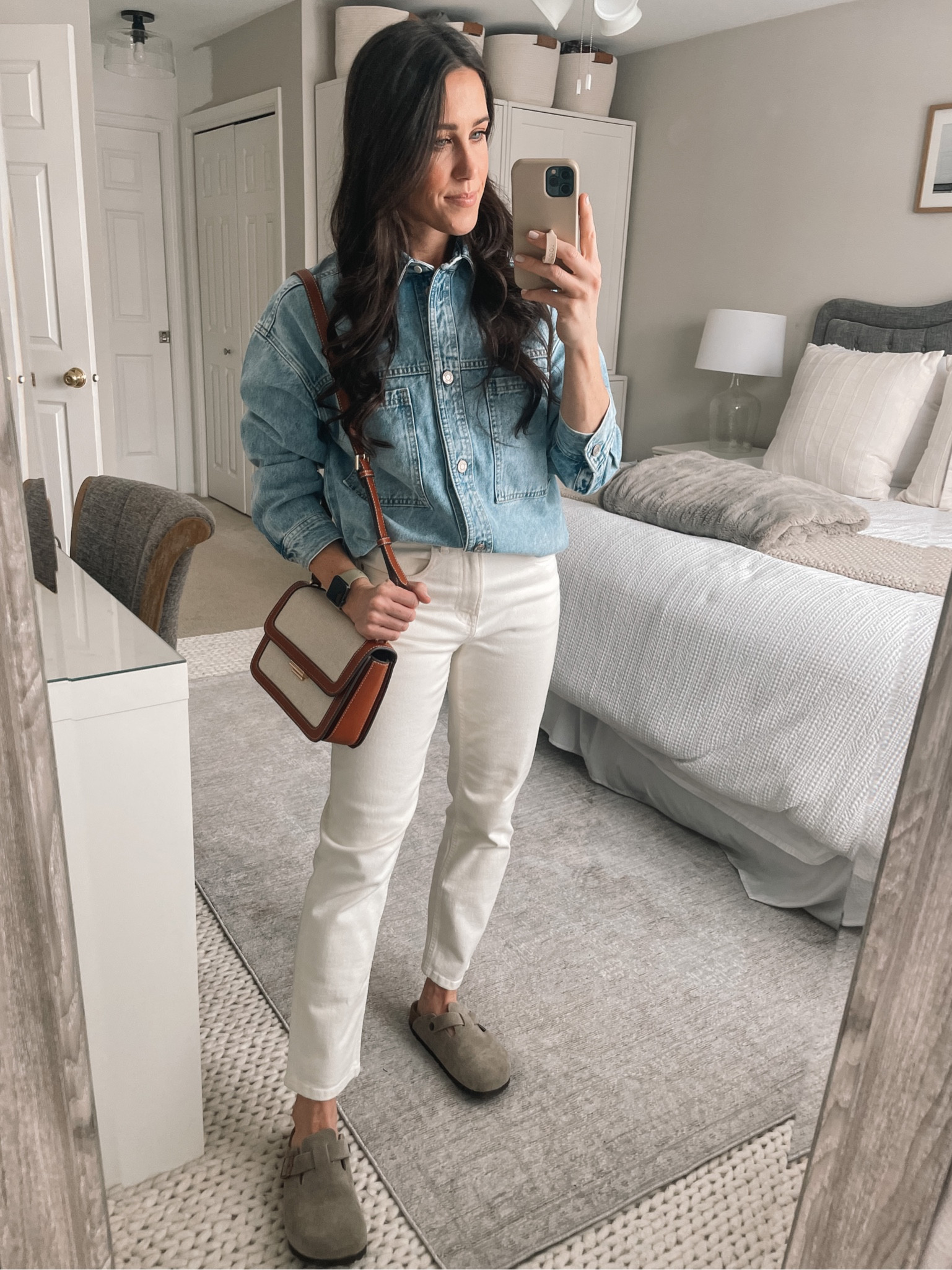 Denim shirt- small
Jeans- 25
Birkenstock clogs

#LTKFind #LTKSeasonal #LTKstyletip