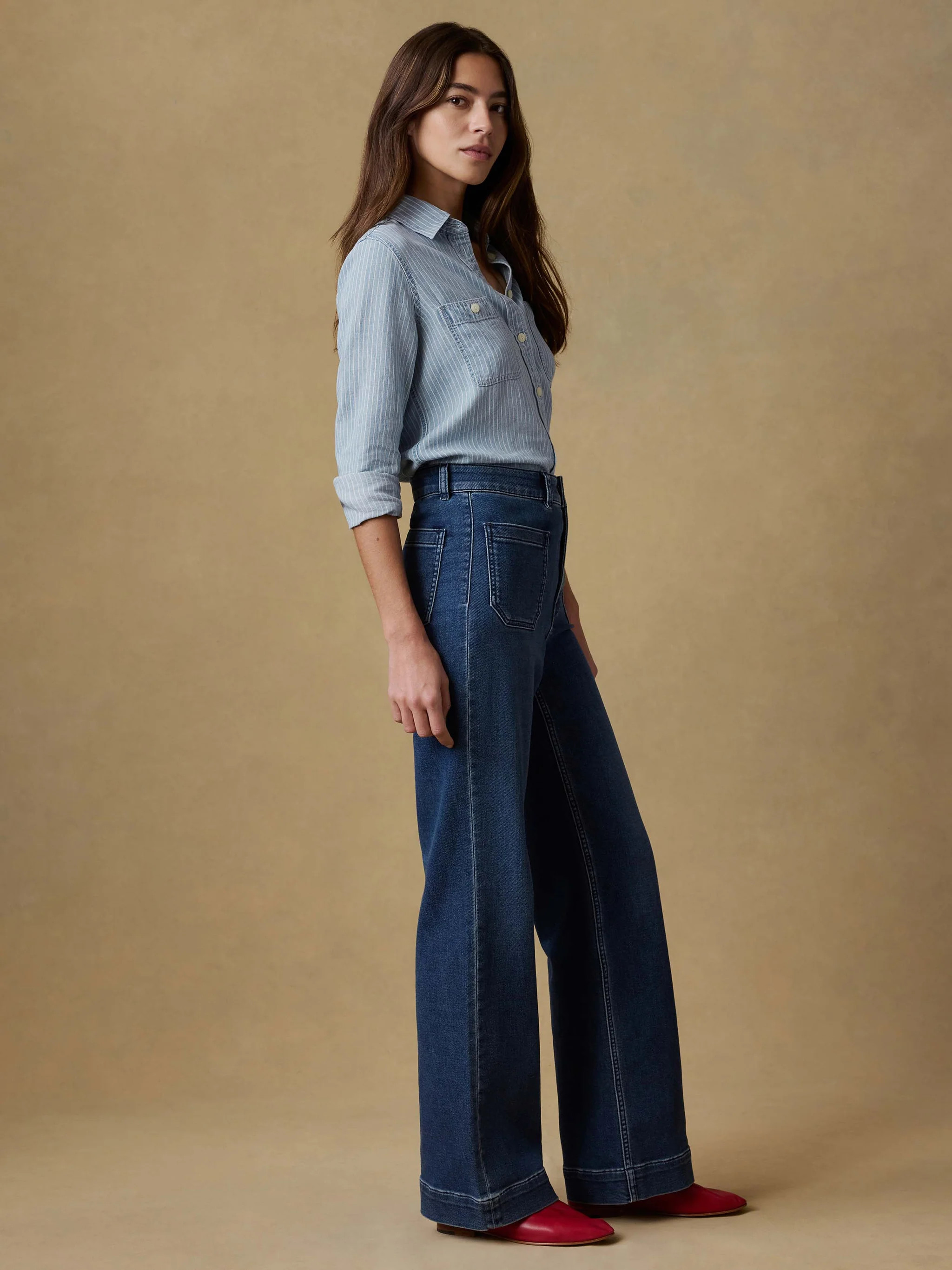 Stretch Terry Patch Pocket Pant - Creekstone Wash | Faherty