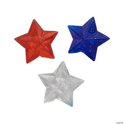 Patriotic Star-Shaped Bouncy Balls, Fourth of July, Toys, 12 Pieces | Walmart (US)