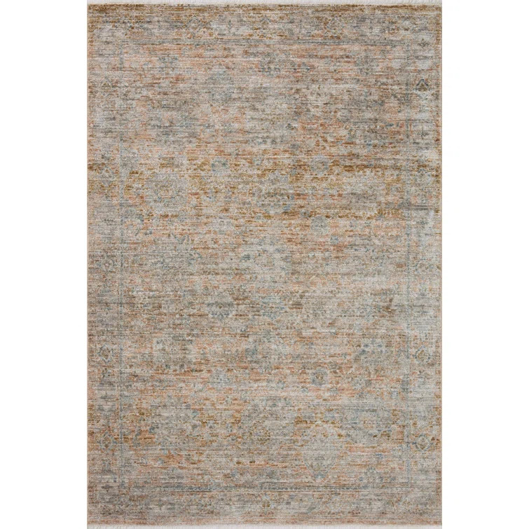 Jean Stoffer x Loloi Katherine Terracotta / Smoke Area Rug | Wayfair North America