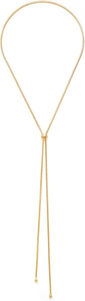 Gold Silver Necklace for Women Y Chain Adjustable Gold Long Necklaces Fashion Dainty Jewelry | Amazon (US)