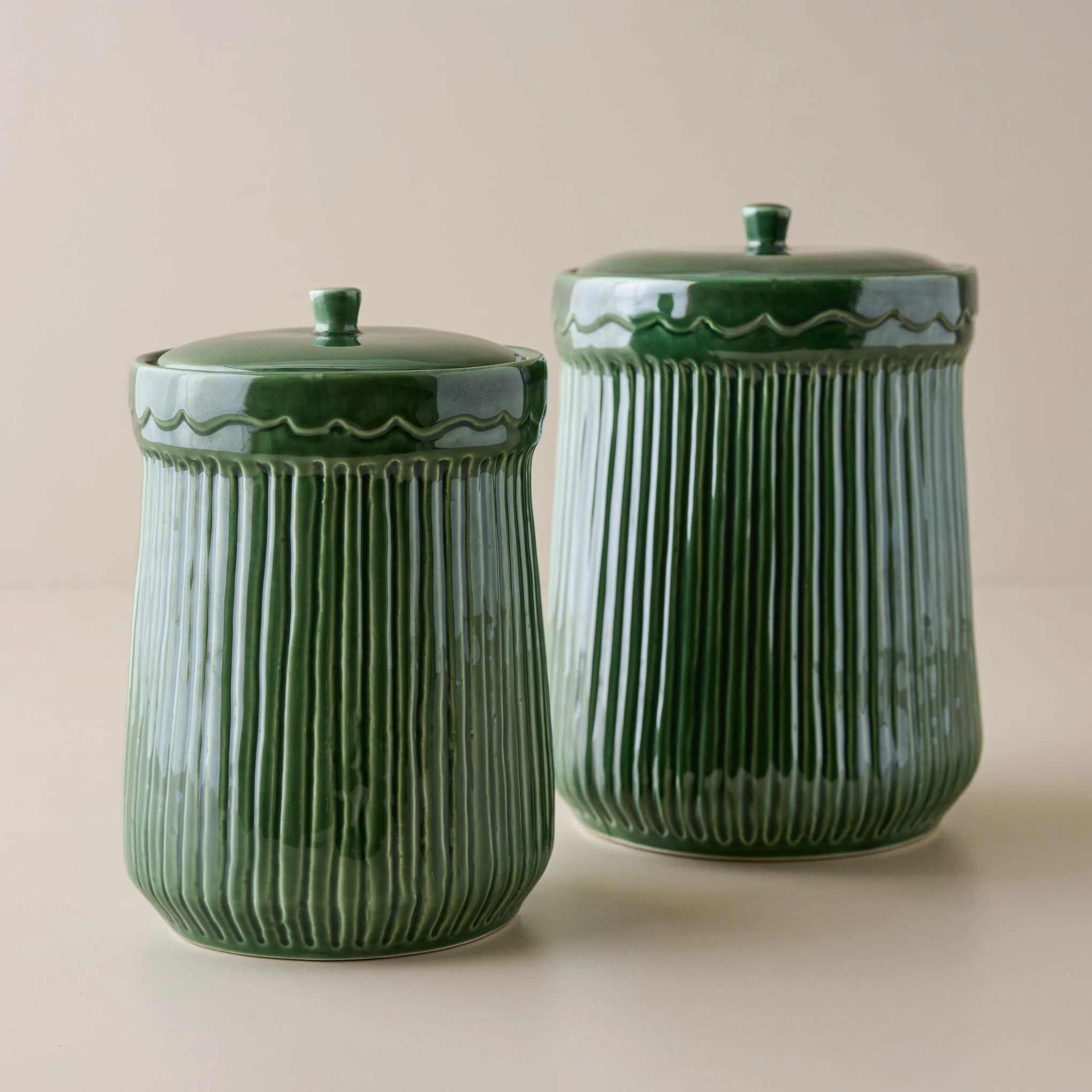 The Cottage Collection Forest Green Canister | Magnolia