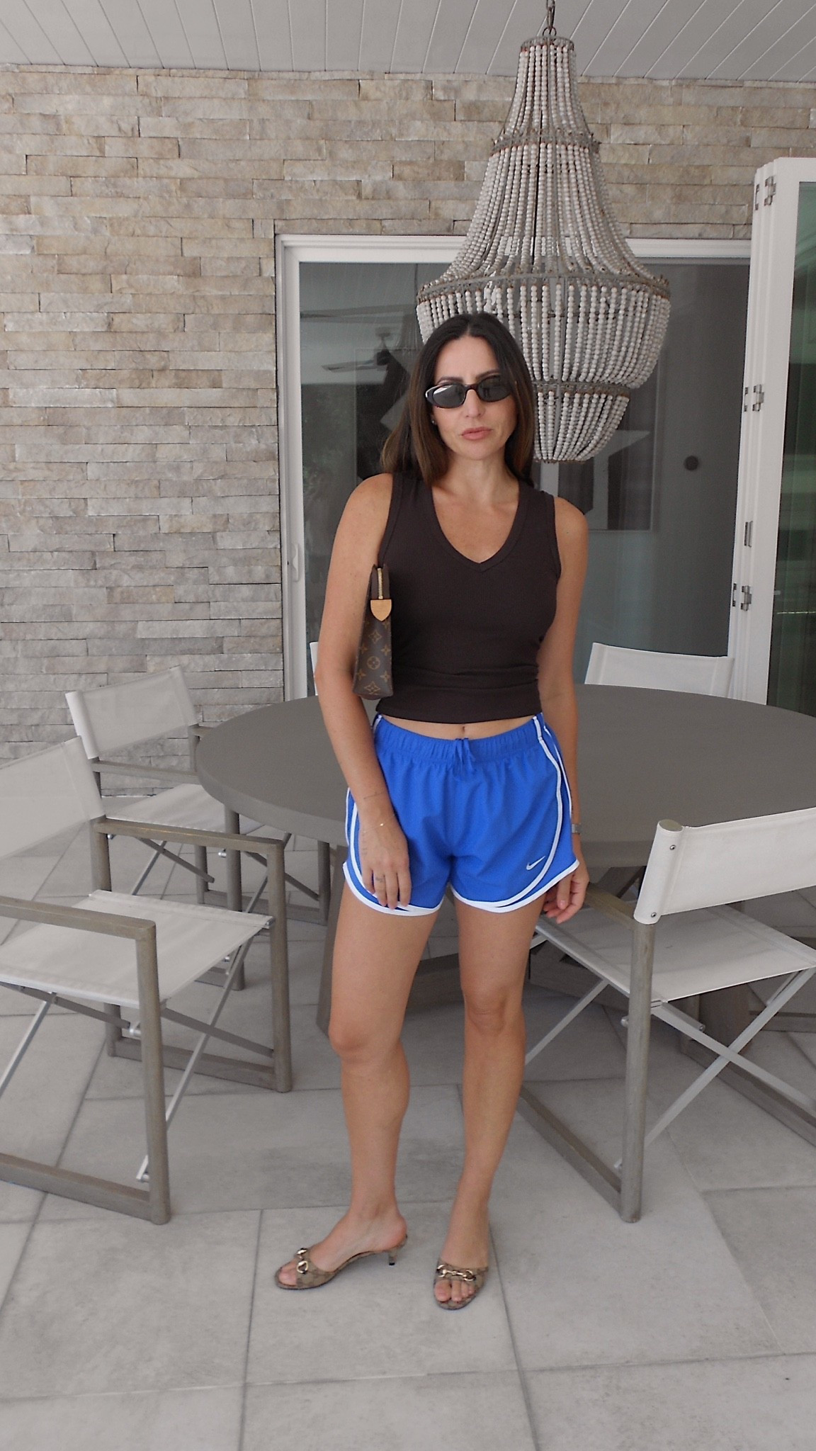 Size small tank belen15
Size M shorts 
Heels run tts

#LTKootd #LTKfitnessgoals #LTKActive