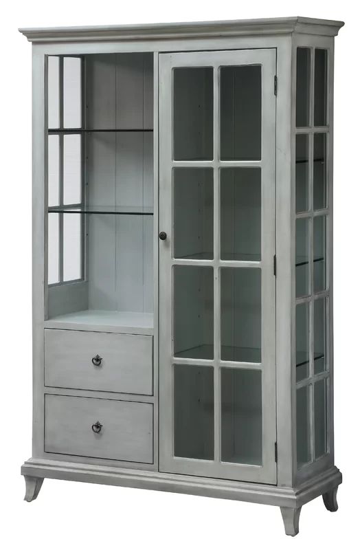Lefevre Glass Shelf Curio Cabinet | Wayfair North America