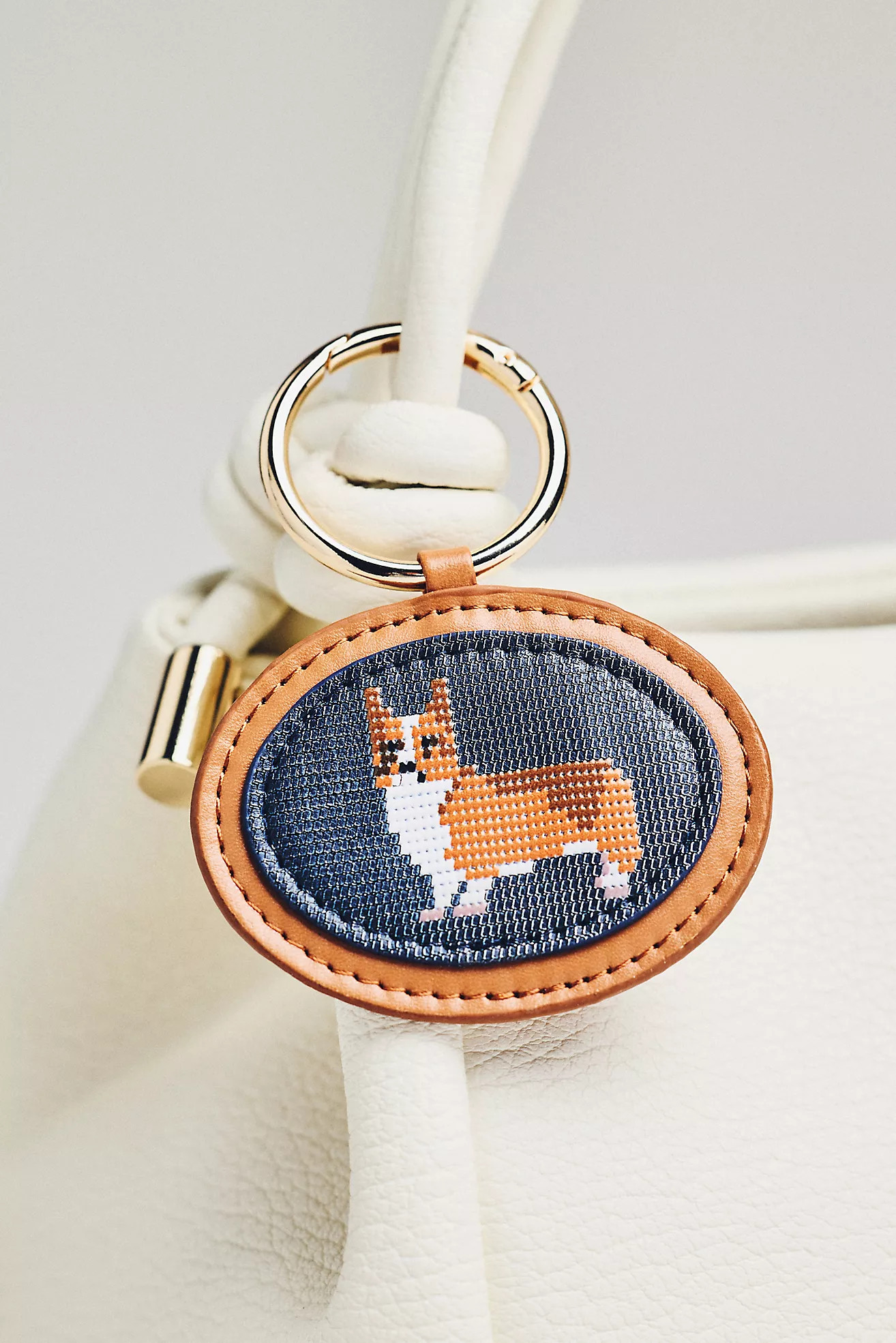 Needlepoint Dog Bag Charm | Anthropologie (US)