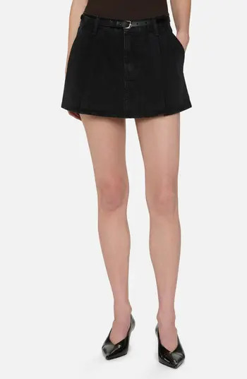 FRAME The Pleated Denim Miniskirt in Axiom at Nordstrom Rack, Size 27 | Nordstrom Rack
