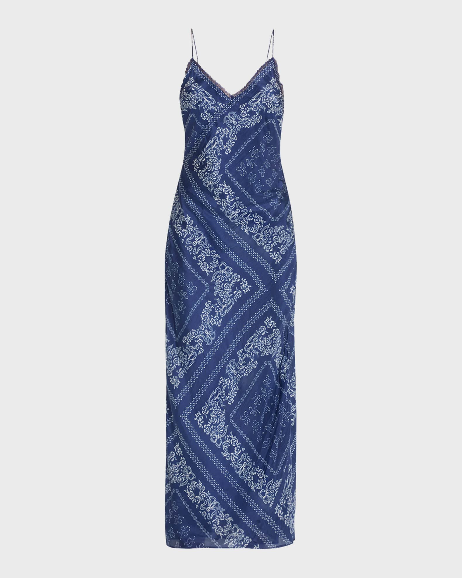 Deyo Organic Floral Cotton Midi Slip Dress | Neiman Marcus