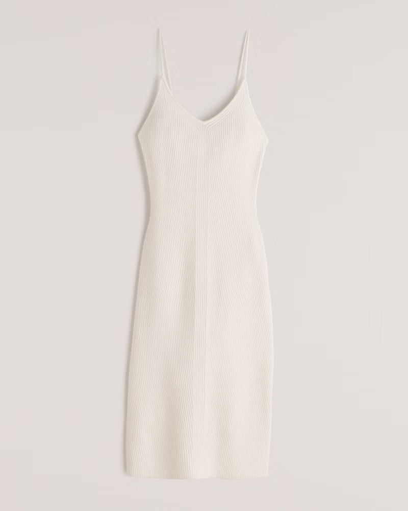 Midi Slip Sweater Dress | Abercrombie & Fitch (US)