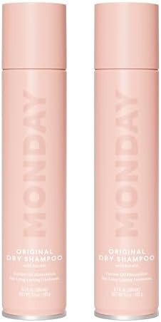 MONDAY HAIRCARE ORIGINAL Dry Shampoo with Keratin, oil-absorbing for All Hair Types 200 mL, Dual ... | Amazon (US)