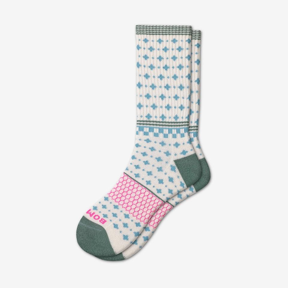 Women's Fair Isle Calf Socks | Bombas
