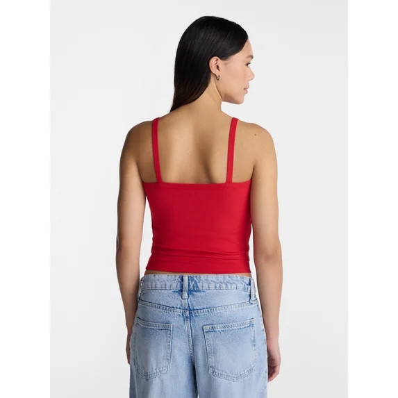 No Boundaries Ribbed Cami Top, Women's XXS-XXL | Walmart (US)