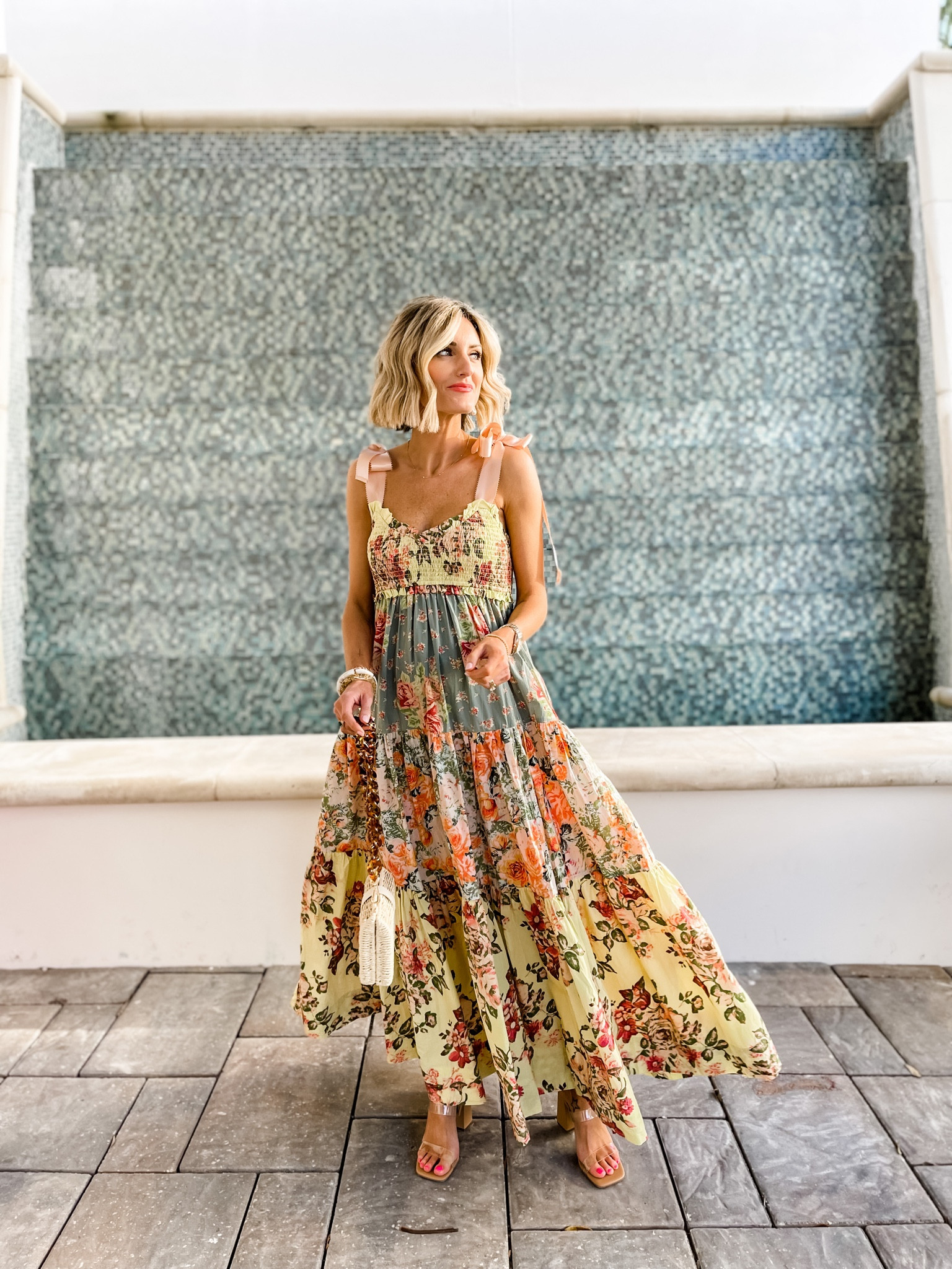 chinese dress ladies Free People Women's Bluebell Maxi Dress, Cool Combo, S at Amazon Women's  Clothing store