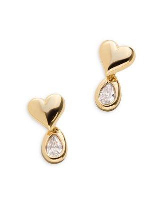 BAUBLEBAR Athena Cubic Zirconia Heart Bezel Drop Earrings  | Bloomingdale's Jewelry & Accessories | Bloomingdale's (US)