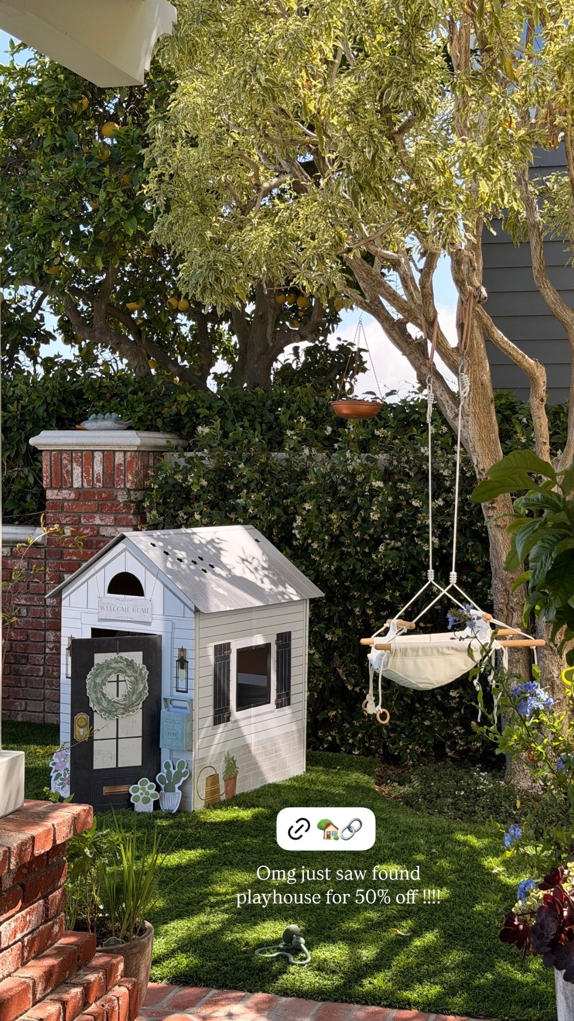 Omg just saw found playhouse for 50% off !!!!