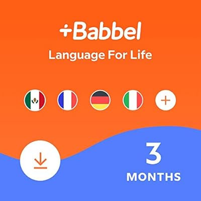 Babbel: Learn a New Language – Choose from 14 Languages including French, Spanish & English - 3... | Amazon (US)