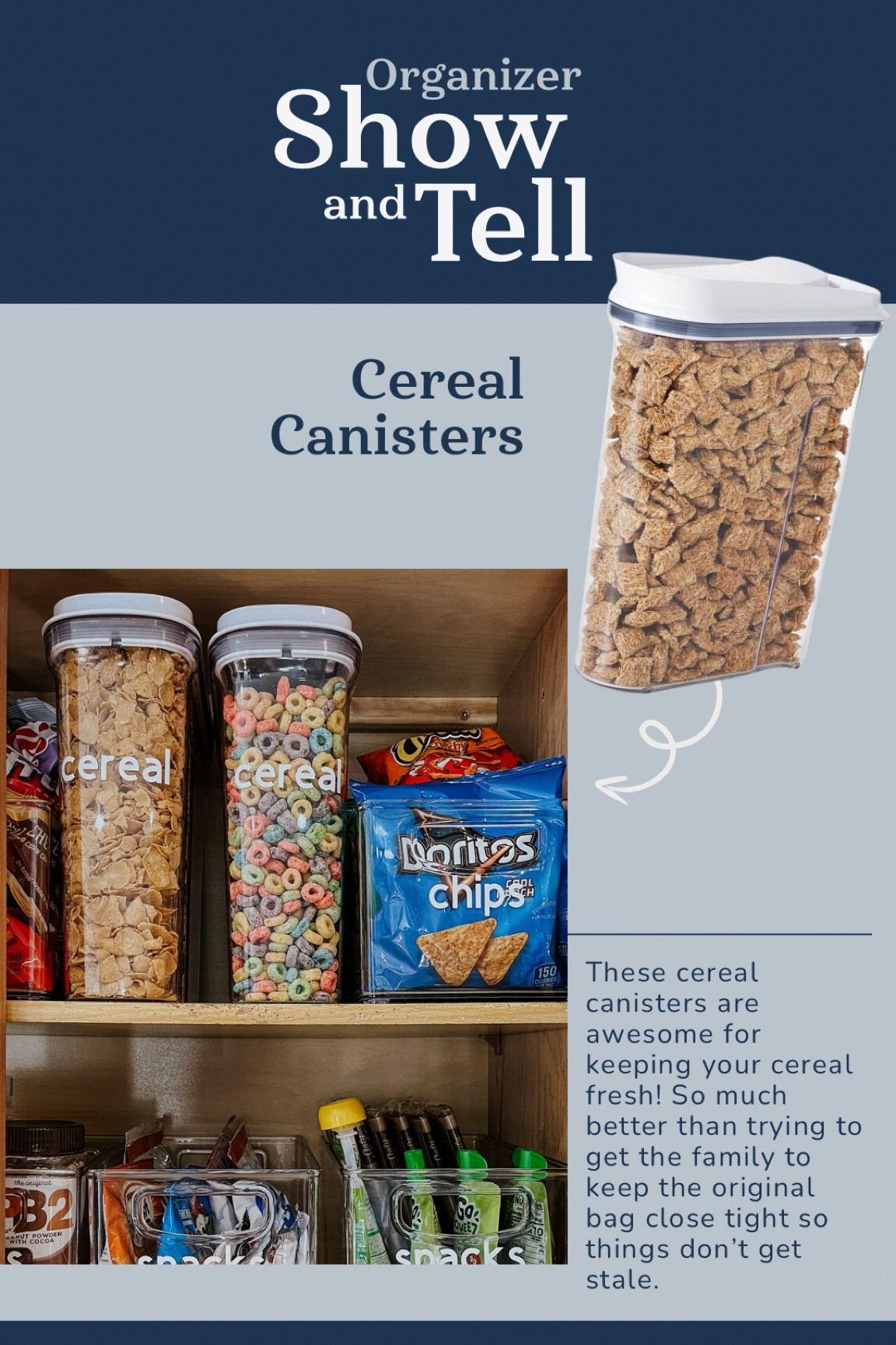 Organizer show & tell! Love, love, love these cereal containers for kitchen organization  

#LTKHome