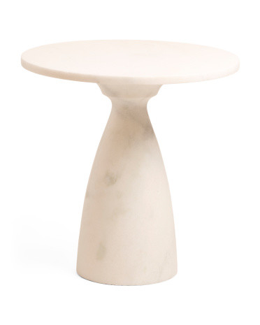 22in Rockford Round Stone Ambaji End Table | Furniture & Lighting | Marshalls | Marshalls