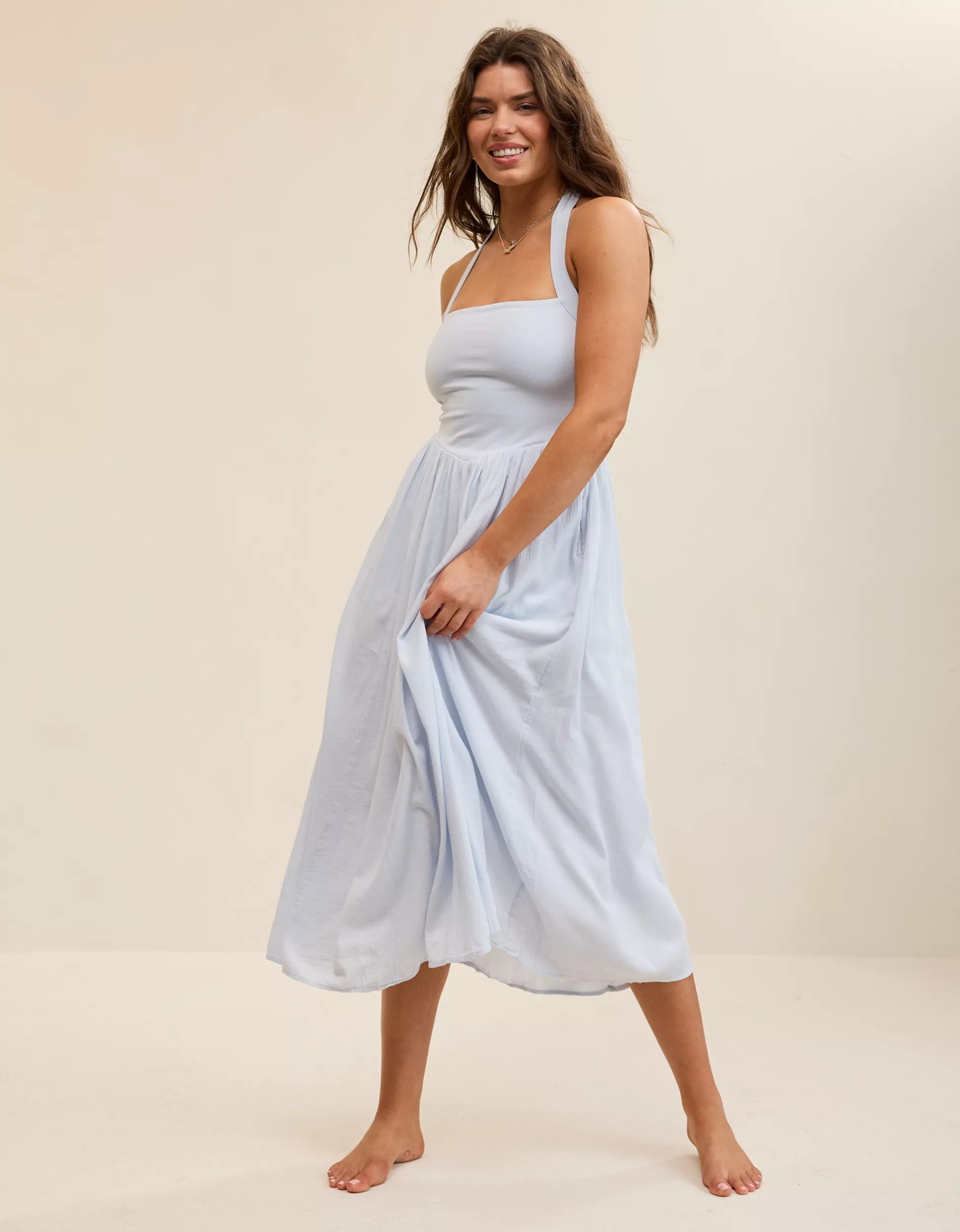 Aerie At The Barre Halter Dress | Aerie