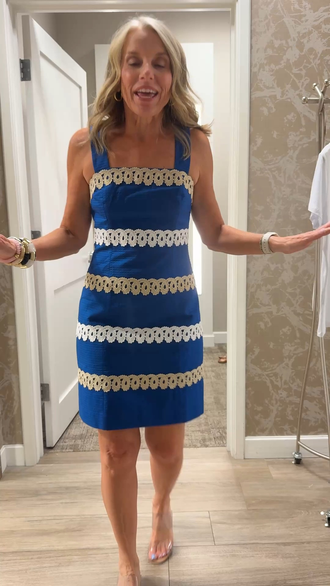 Wearing size 2. Love this style. Super cute for showers, brunches and afternoon wedding guest