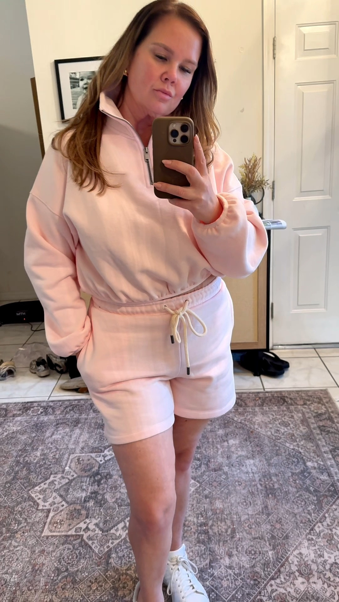 I’ve been eyeing this set from the KBB by Kahlana drop at Target and finally grabbed it! 

It’s so soft and comfy!! Ots meant to fit oversized, so I sized down to a small in both the shorts and quarter zip 

#LTKmomlife #LTKootd #LTKMidsize