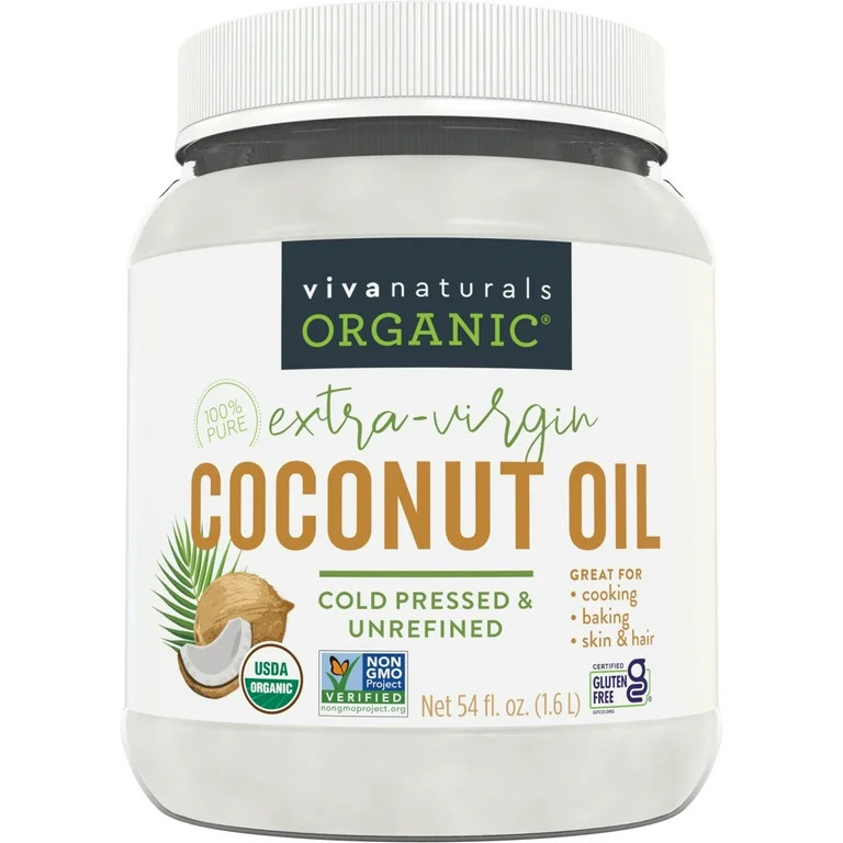 Viva Naturals Organic Extra Virgin Coconut Oil, 54 fl oz | Walmart (US)