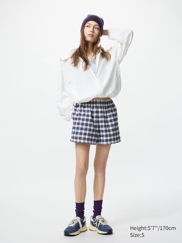 Flannel Checked Shorts | UNIQLO (US)