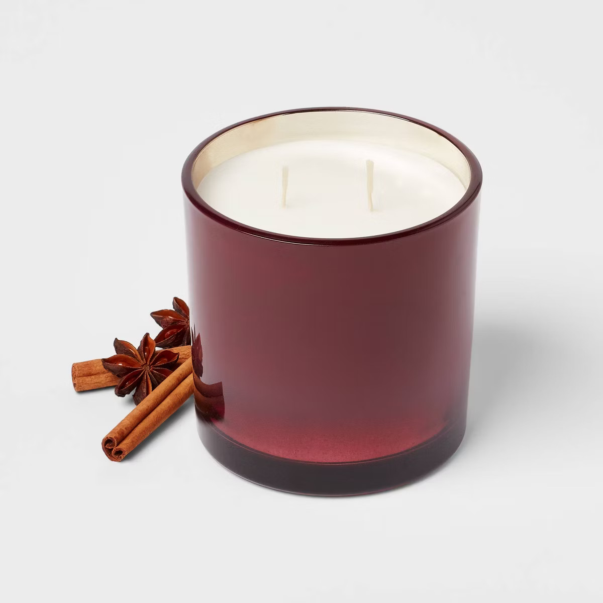 2-Wick Ombre Glass Christmas Velvet Jar Candle 14.5oz - Threshold™ | Target
