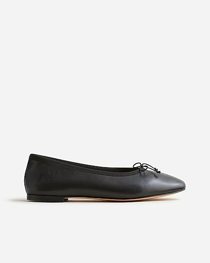 Zoe ballet flats in leather | J. Crew US