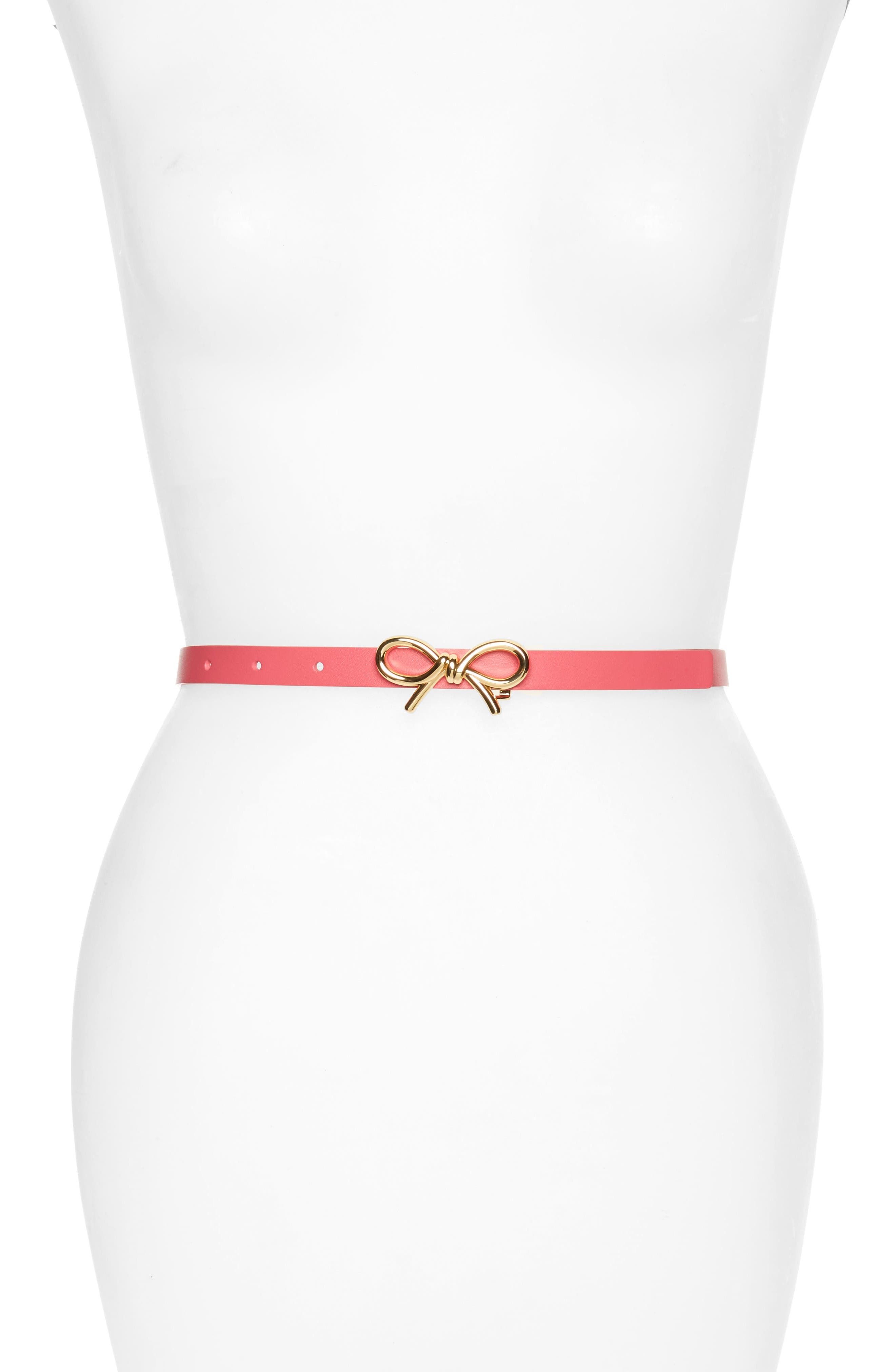 skinny calfskin leather belt | Nordstrom