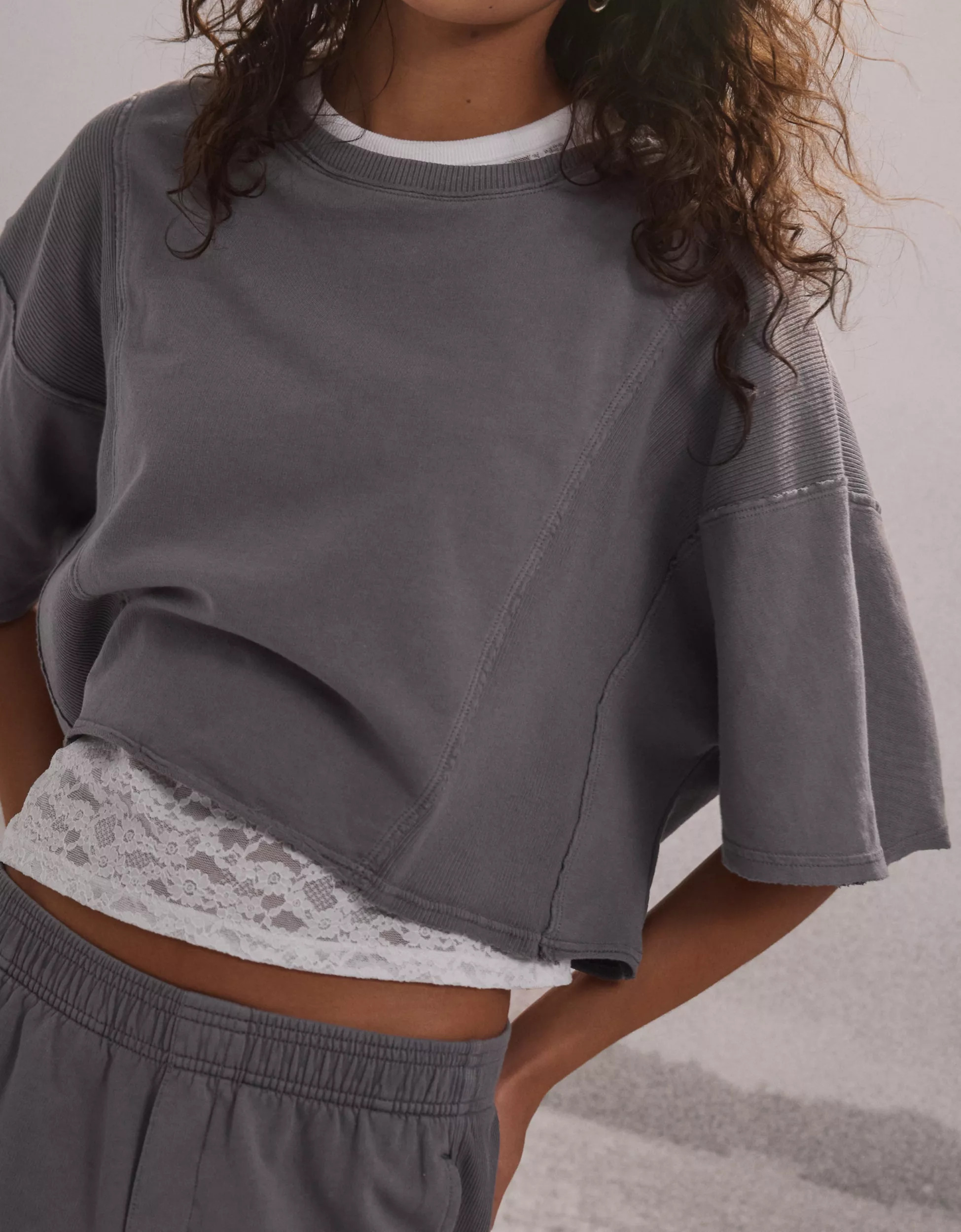 Aerie Let Loose Fleece T-Shirt | Aerie