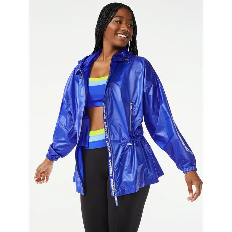 Love & Sports Women's Long Anorak Jacket with Hood | Walmart (US)