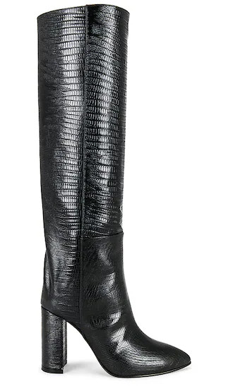 Tall Leather Boot in Black | Revolve Clothing (Global)