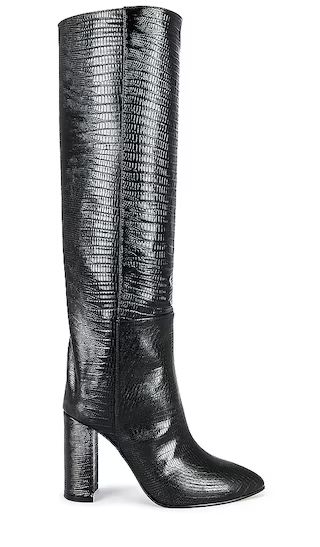 Tall Leather Boot in Black | Revolve Clothing (Global)
