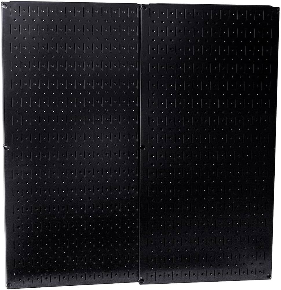 Wall Control 30-P-3232B Black Metal Pegboard Pack - (2) 32" Tall x 16" Wide Black Pegboards | Amazon (US)