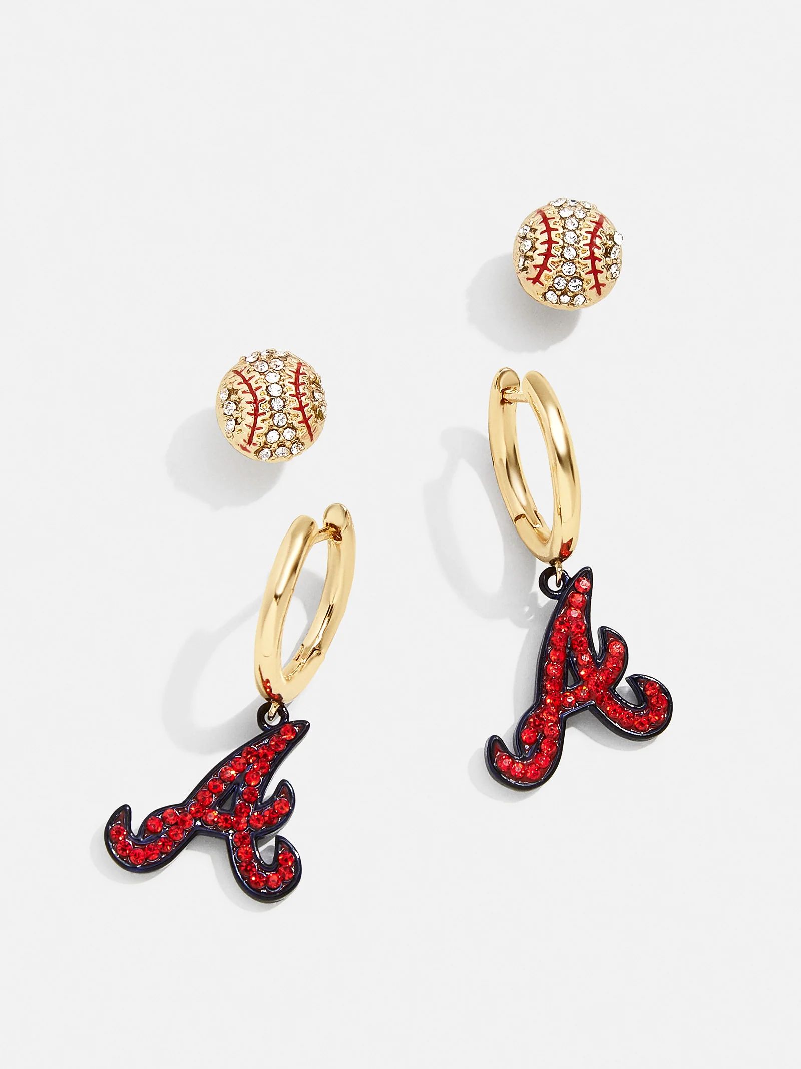 MLB Earring Set - Atlanta Braves | BaubleBar (US)